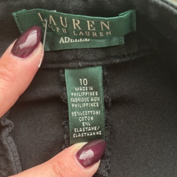 Lauren Ralph Lauren Vintage Adelle black denim jeans - size 10 - Picture 5 of 6